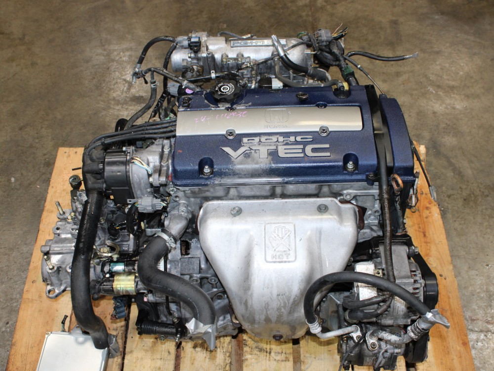 1997-2001 HONDA PRELUDE 2.0L ENGINE VTEC DOHC F20B WITH 5 SPEED MANUAL TRANSMISSION & WIRING ECU